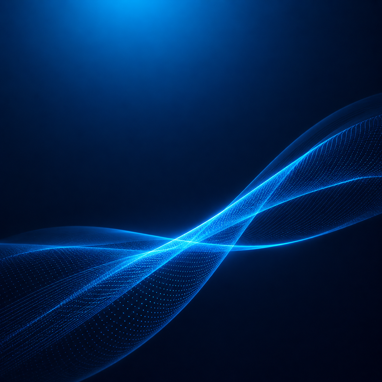 Flowing digital network representing responsive IT service management